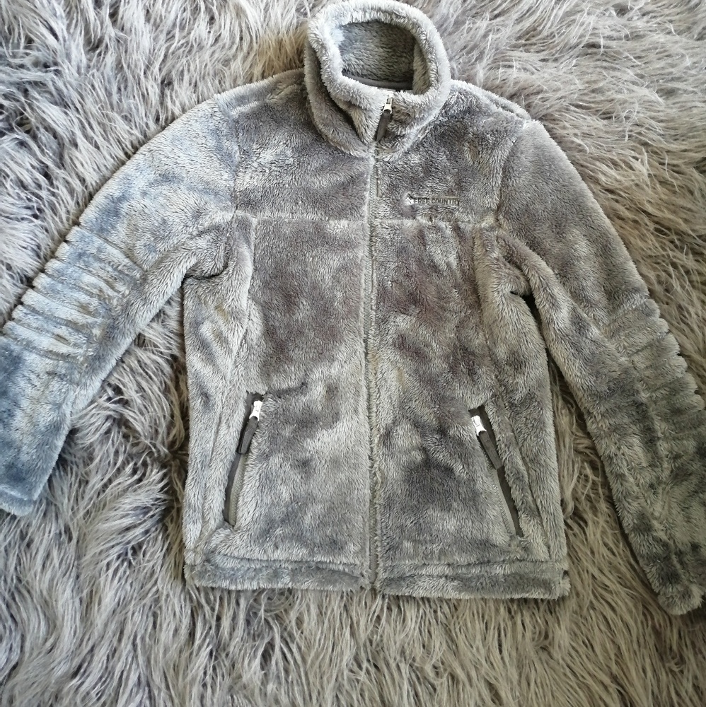 Fluffy hoodie zip up